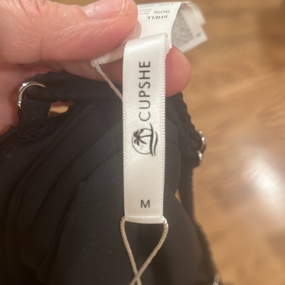 NWOT CUPSHE BLACK BATHING SUIT. Size Medium - Picture 11 of 12